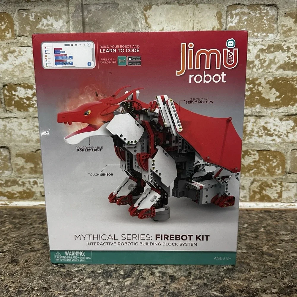 New Robotic Building Red Dragon JIMU ROBOT Mythical Series Firebot Kit- STEM Toy